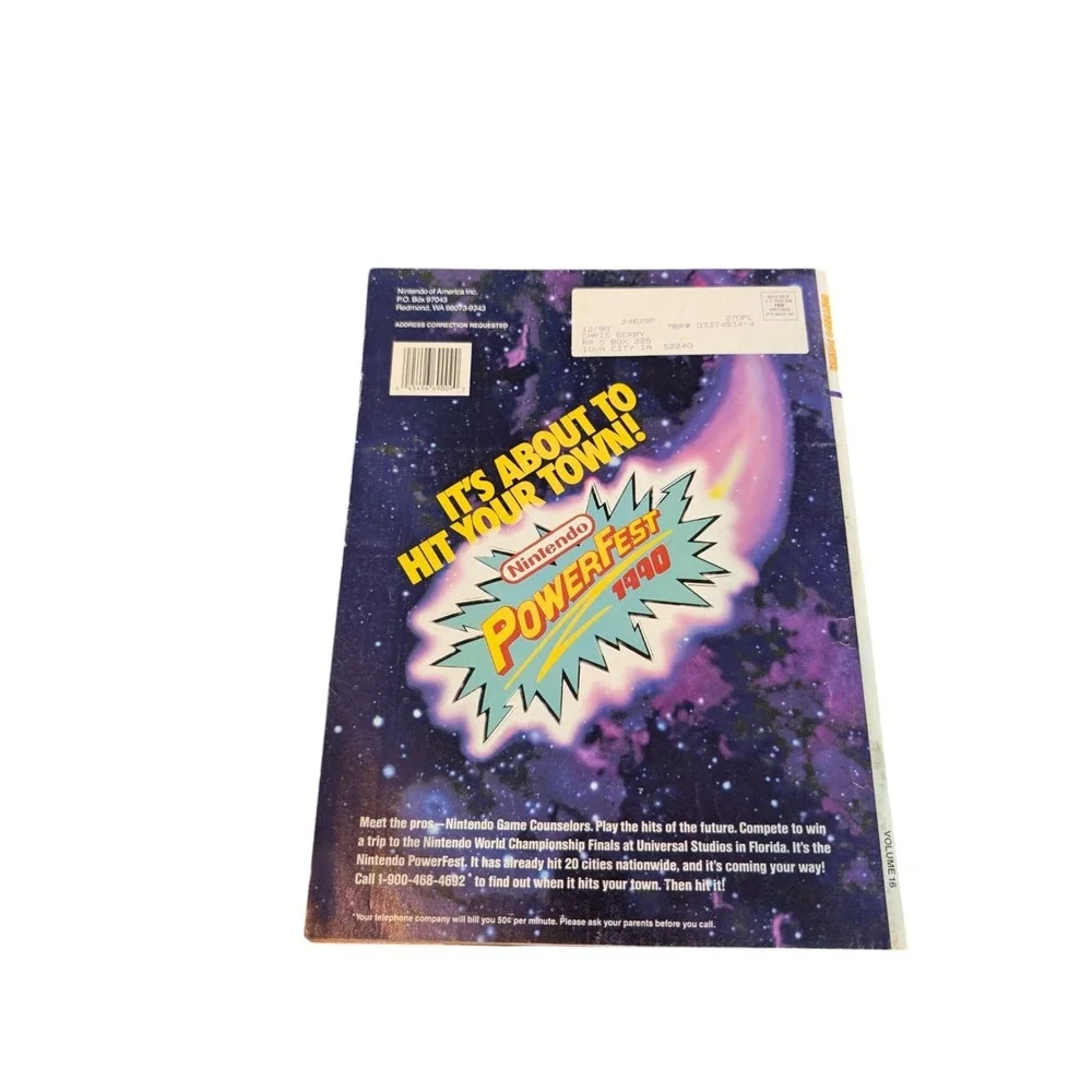 1990 Nintendo Power Magazine Volume #16 Maniac Mansion COMPLETE